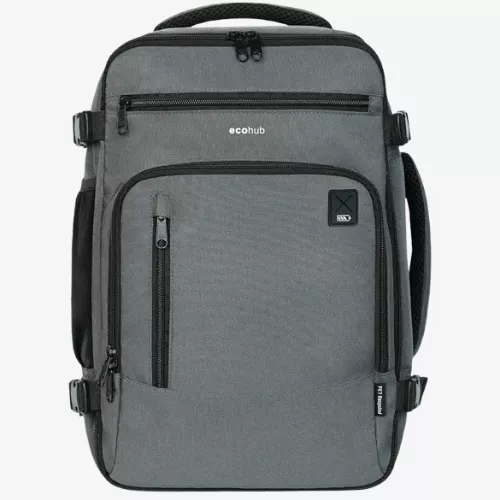 ECOHUB Ryanair Grauer Rucksack für Reisen im Flugzeug (40x20x25 cm)