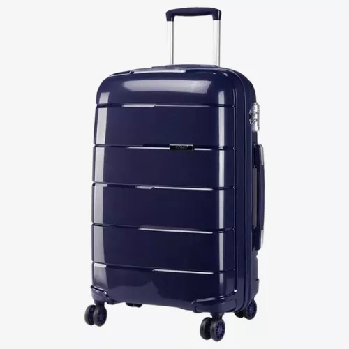 Kono-Moda-20-Kabinen-Hartschalenkoffer-Marineblau-Reisekoffer