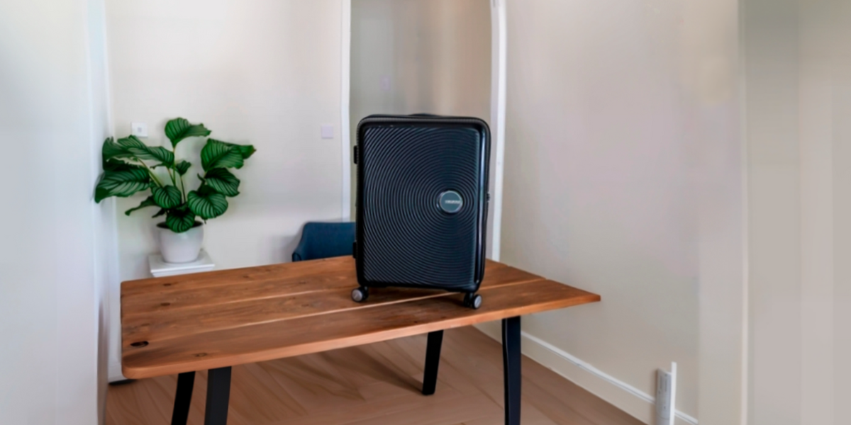 American Tourister Soundbox Koffer – Schwarz – Vor der Reise – Modernes Handgepäck