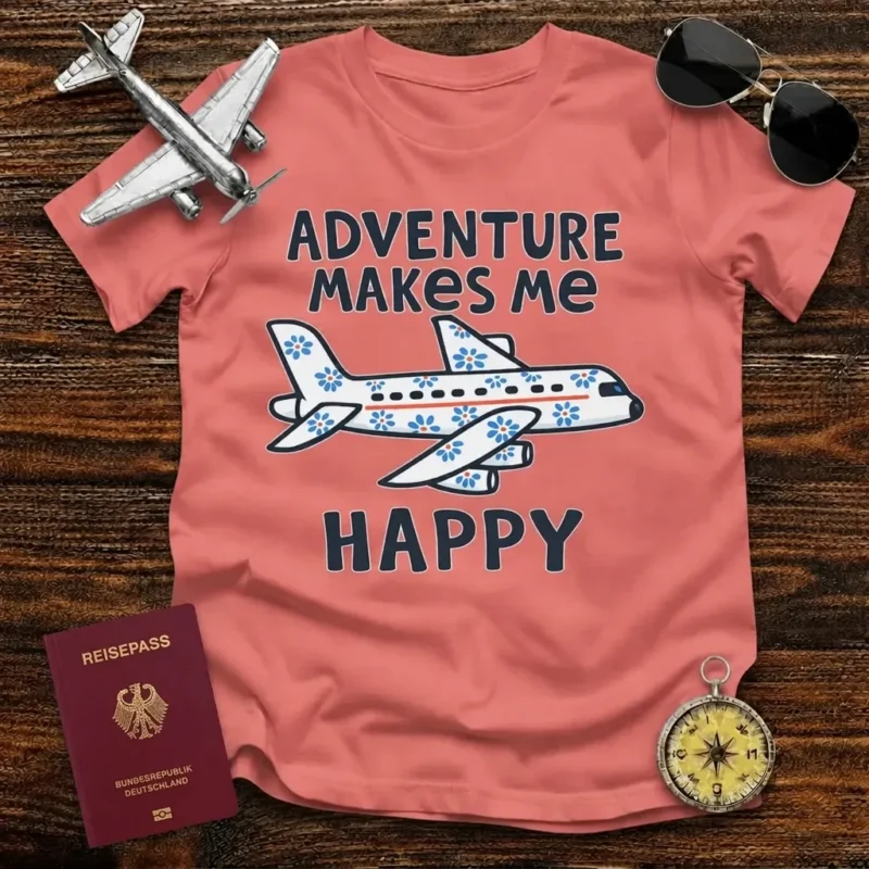 Abenteuer macht mich glücklich T-Shirt